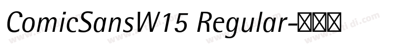 ComicSansW15 Regular字体转换